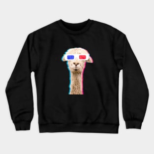 3D awesome llama Crewneck Sweatshirt